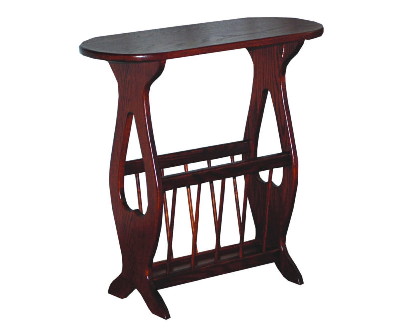 Oval Top Magazine Table