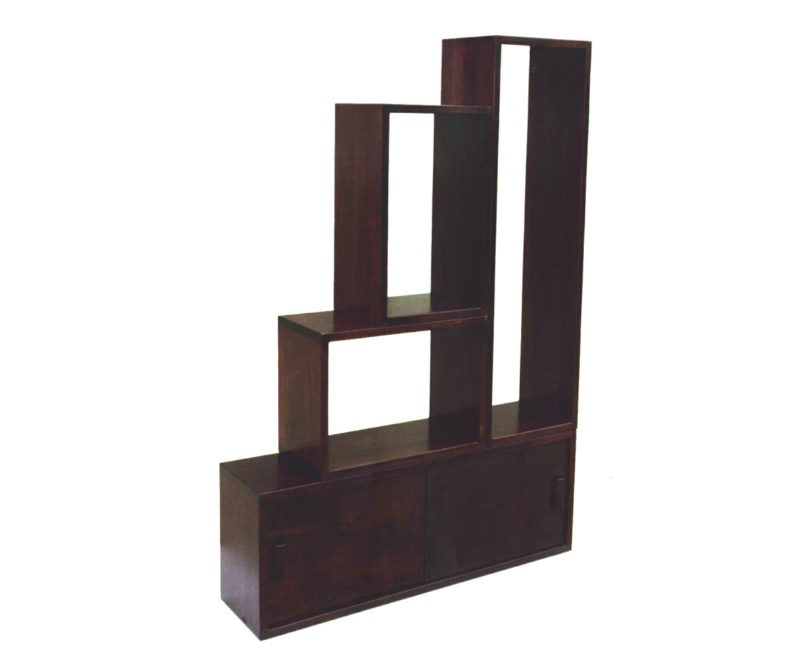 Box Shelving with Sliding Doors