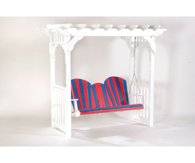 Adirondack Swing with Stand (Red & Blue)