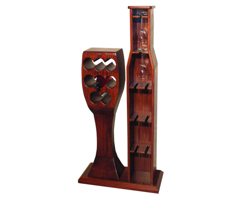 Venlo Wine Rack with Goblet Holder