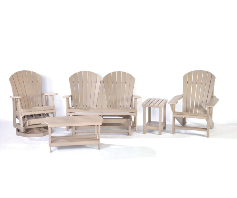 Adirondack Chair Set (Weatherwood)