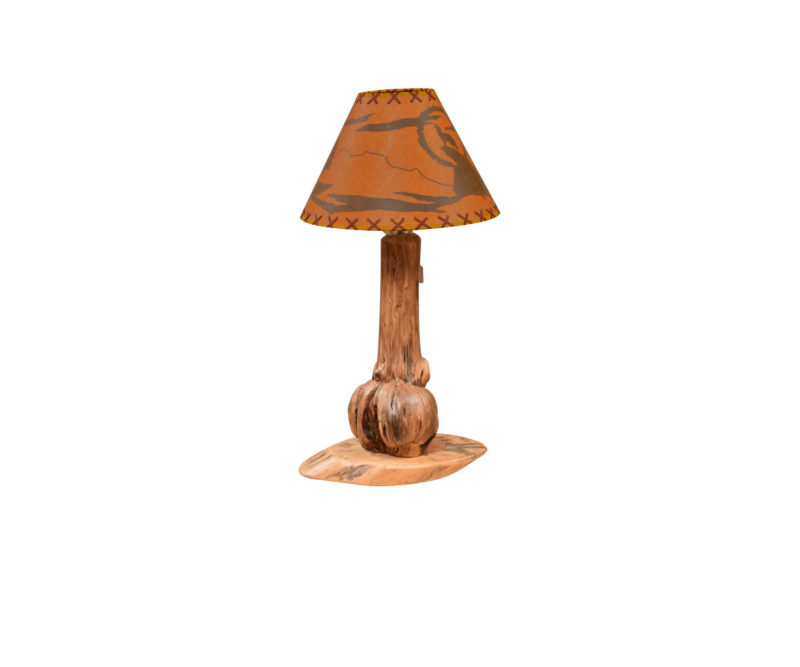 Burled Pine Table Lamp