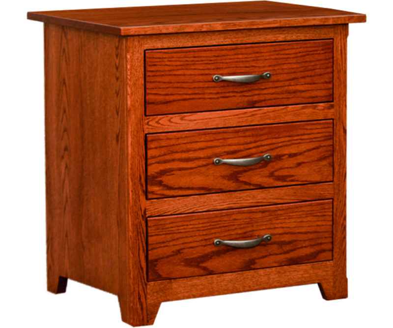 Torino Shaker 3-Drawer Nightstand