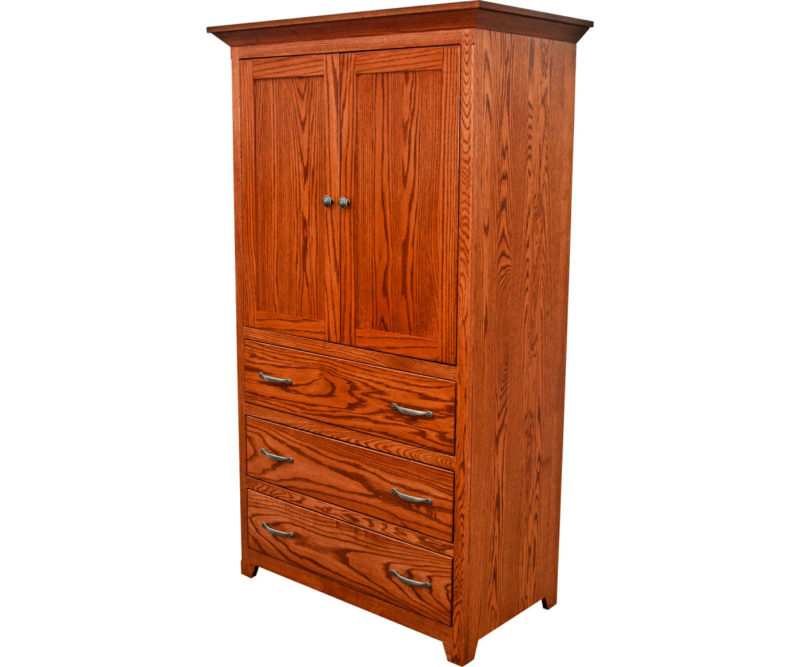 Torino Shaker Armoire W/ Shelves
