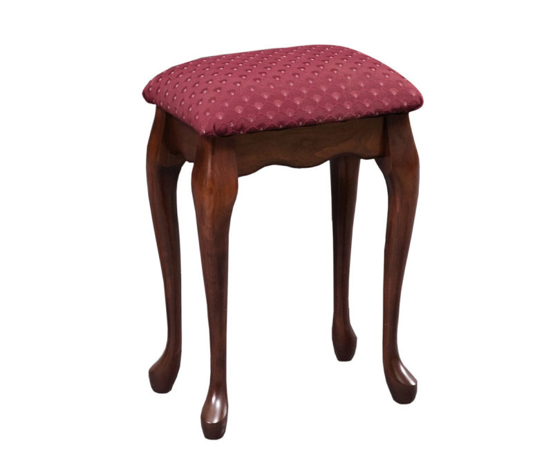 Upholstered Bench W/ Queen Anne Legs