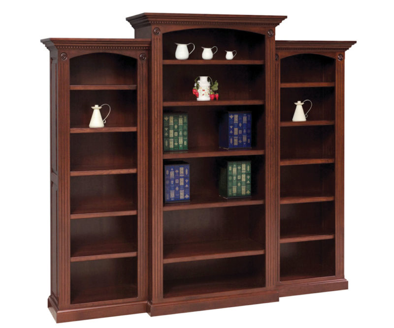 5 Shelf Deluxe Bookcase 3 Piece Set