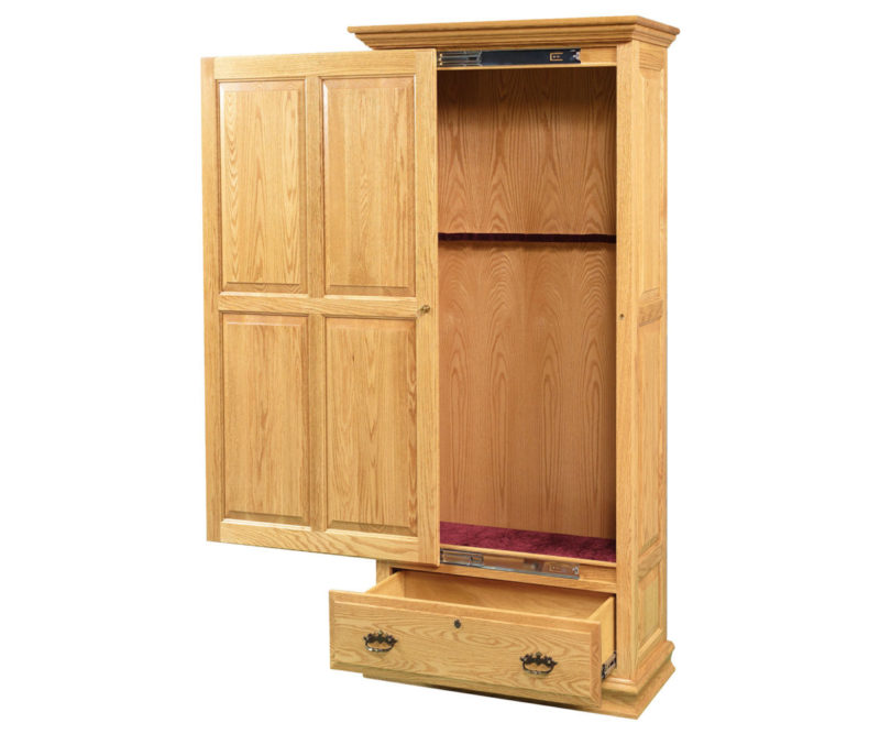 Wooden Sliding Door 8 Gun Cabinet