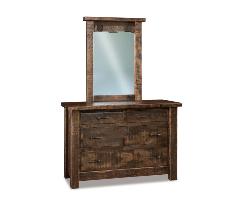 Walnut 4 Drawer Dresser