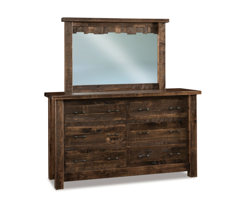 Walnut 9 Drawer Sm. Dresser
