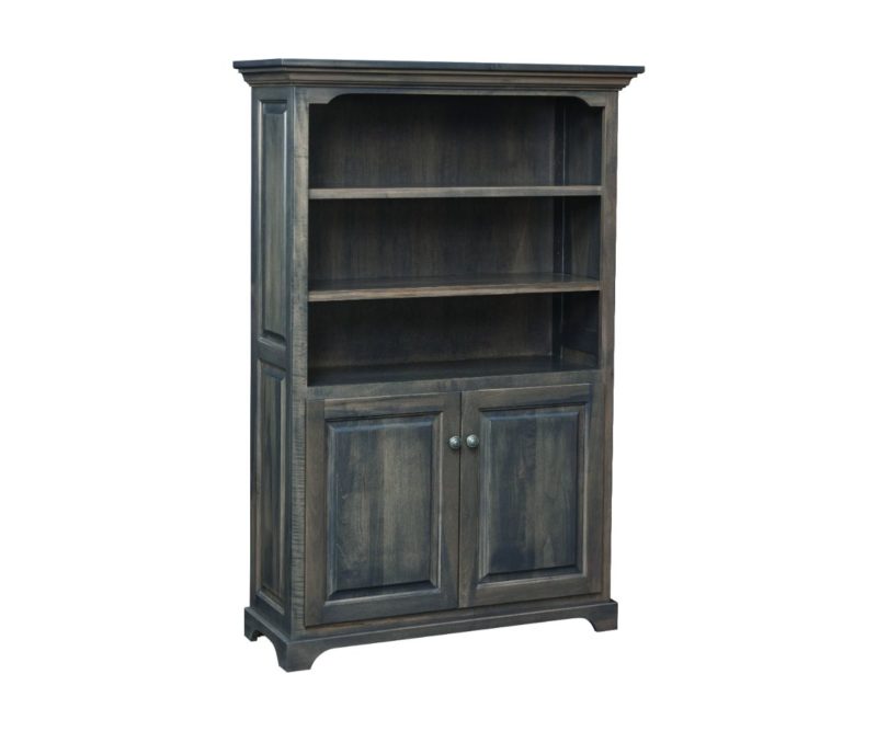 60” Bookcase W/Bottom Doors