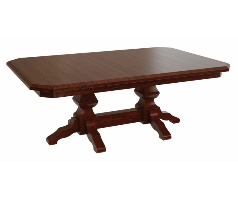 Justin Double Pedestal Table