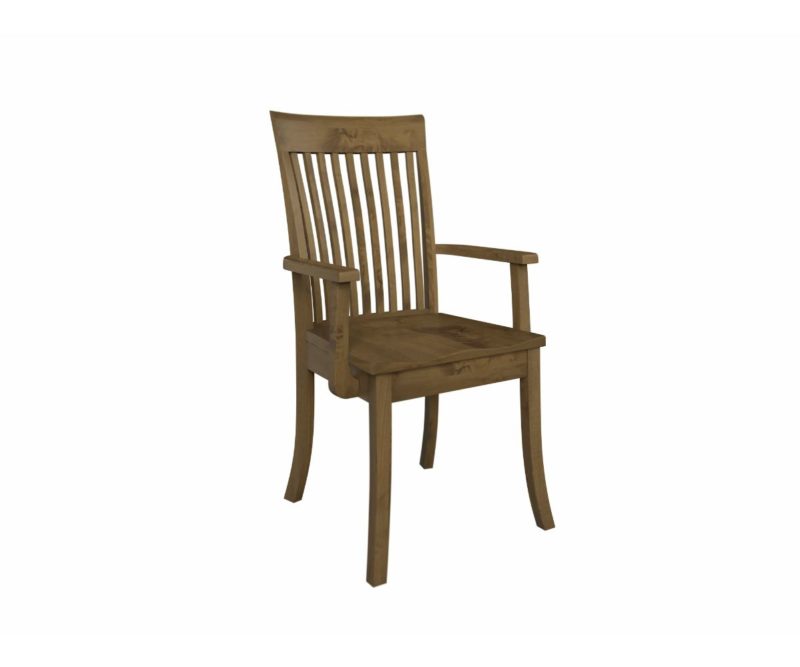 Mulberry Low Shaker Bent Arm Chair