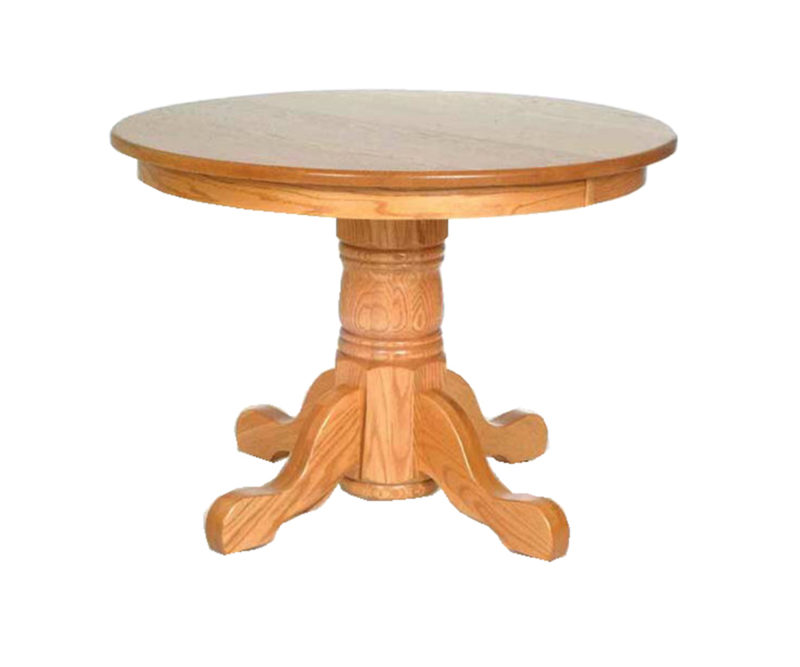 Round Mission Single Pedestal Table