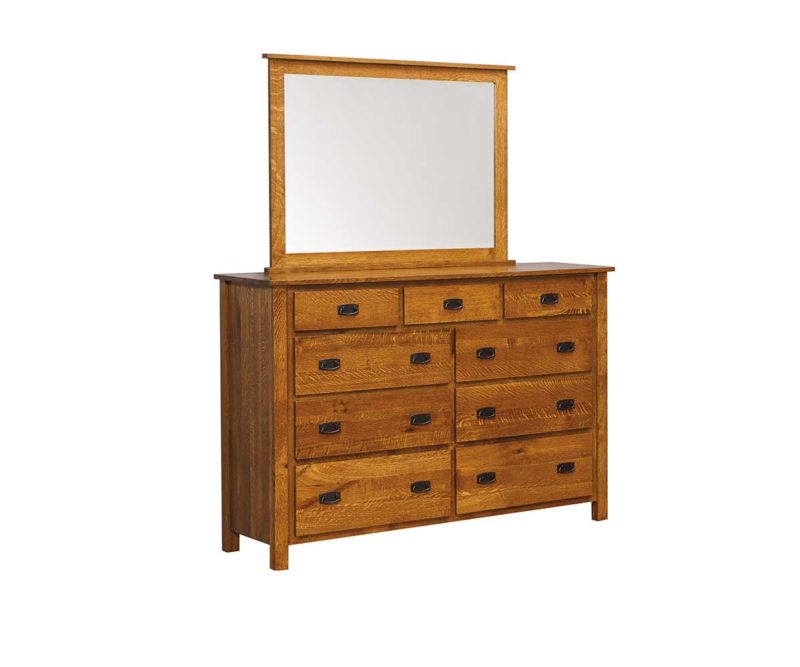 9 Drawer Dresser (With Mirror)