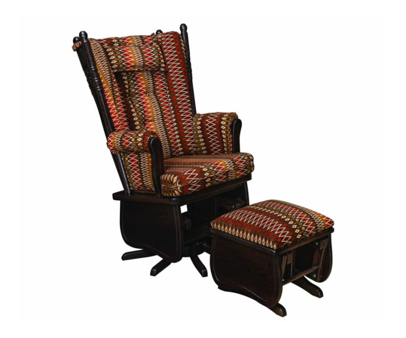 192 4-Post High Back Swivel Glider