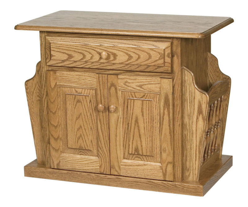 Elnora Magazine Table W/ Casters