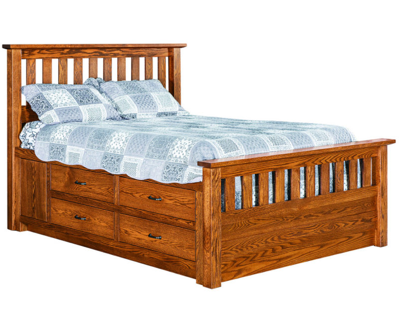 Storage Bed with 8 Drawer Storage