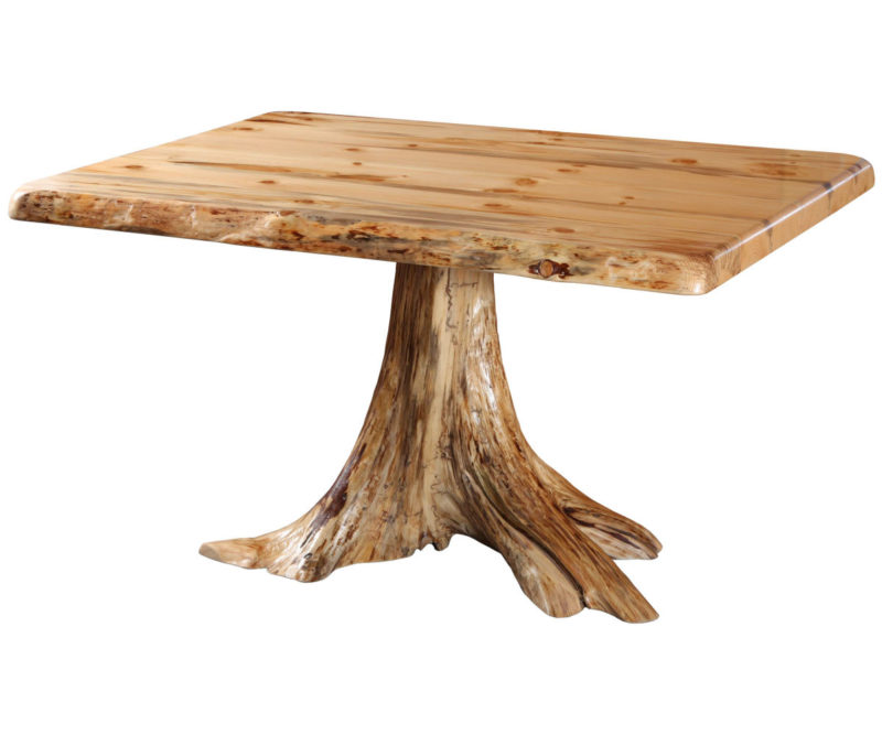 Live Edge Dining Single Stump Table