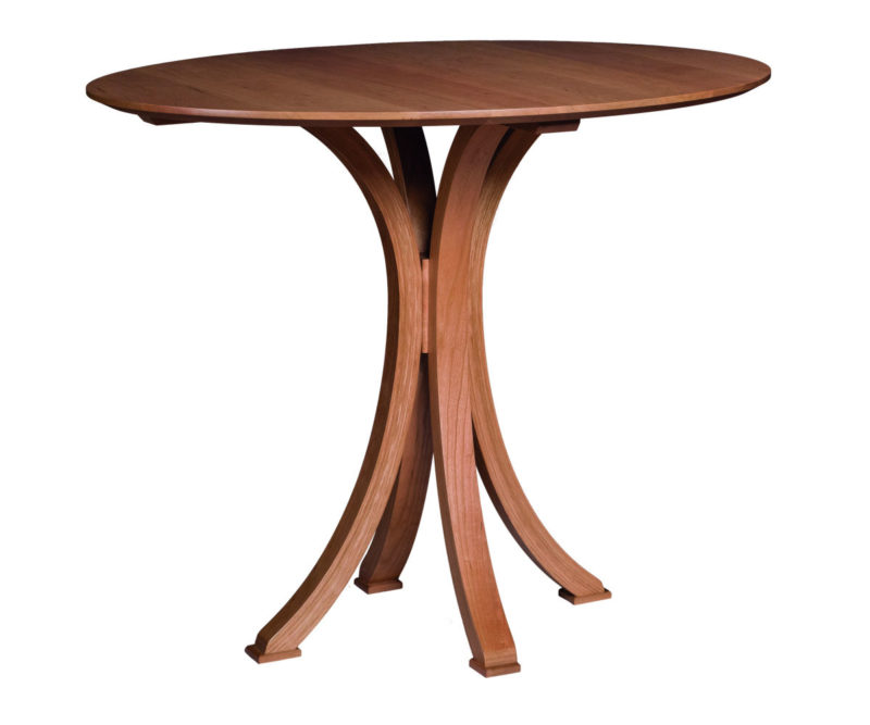 Saxon Round Pedestal Solid Top Dining Table
