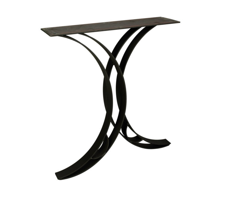 Steel Bases Double Curved Dining Base