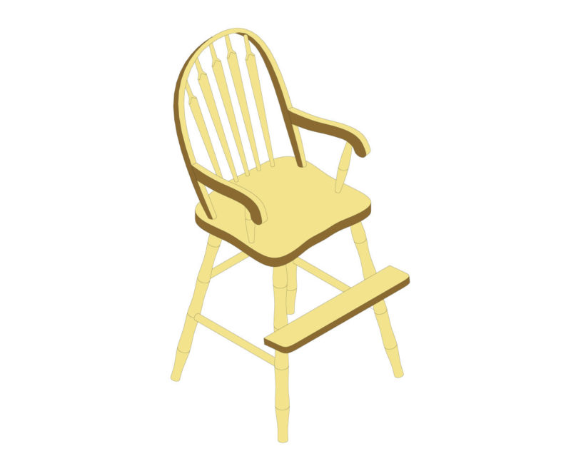 Youth Arrow Back Arm Chair