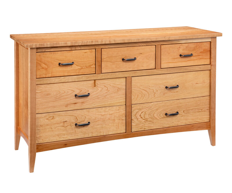 Cherry Fork 60" 7 Drawer Dresser