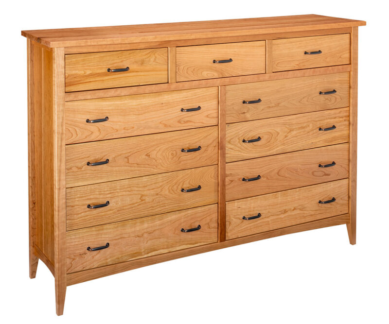 Cherry Fork 72" 11 Drawer Dresser