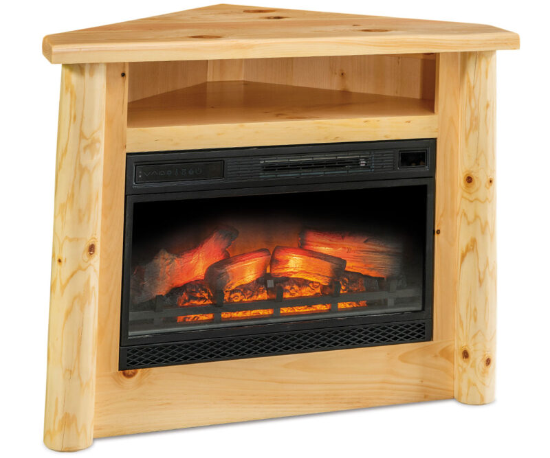 Corner Fireplace with Opening