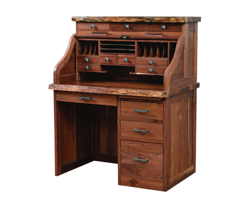 42" Mission Desk with Live Edges