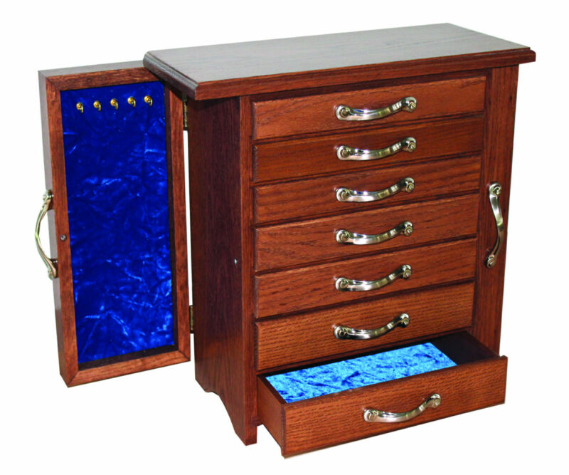 7-Drawer Jewelry Chest with Wings