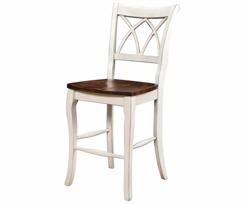 Double X Back 24" Bar Chair
