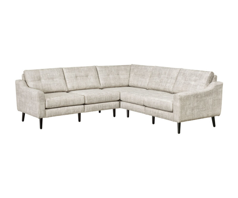 Serene 5 Seat Sectional Tear Drop Arm